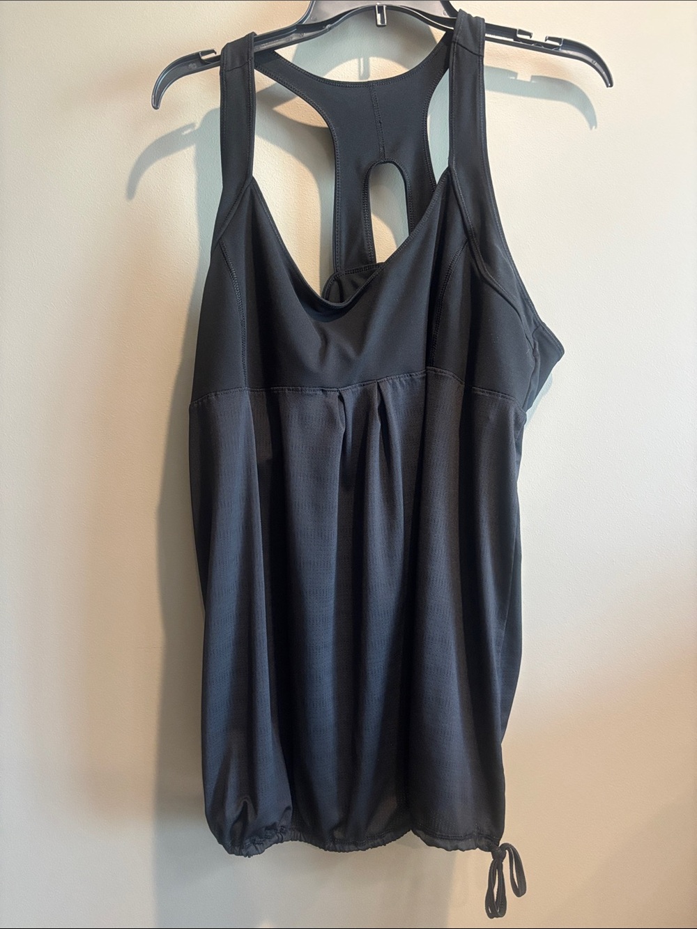 Old Navy Black Racerback Performance Tank with Back Cutout